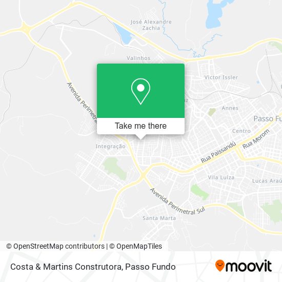 Mapa Costa & Martins Construtora