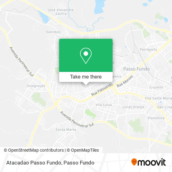 Atacadao Passo Fundo map
