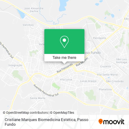 Cristiane Marques Biomedicina Estética map