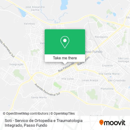 Soti - Servico de Ortopedia e Traumatologia Integrado map