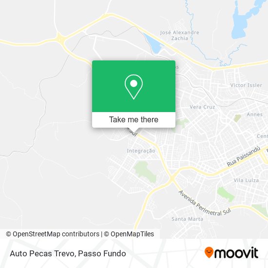 Mapa Auto Pecas Trevo