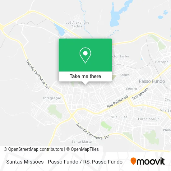 Santas Missões - Passo Fundo / RS map