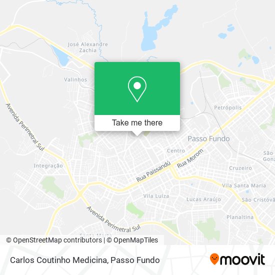 Mapa Carlos Coutinho Medicina