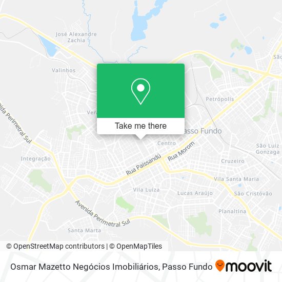 Osmar Mazetto Negócios Imobiliários map