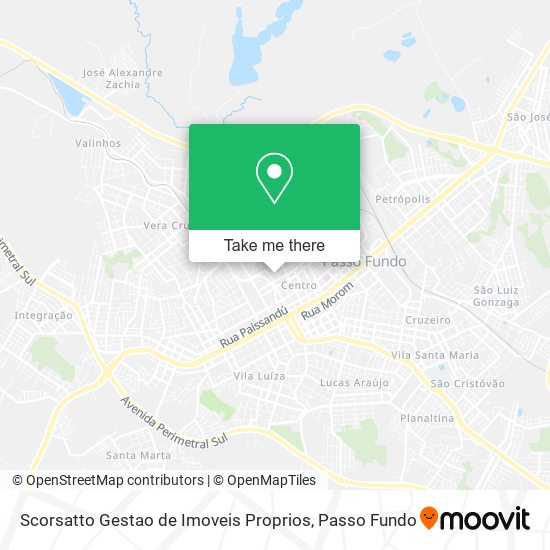 Mapa Scorsatto Gestao de Imoveis Proprios