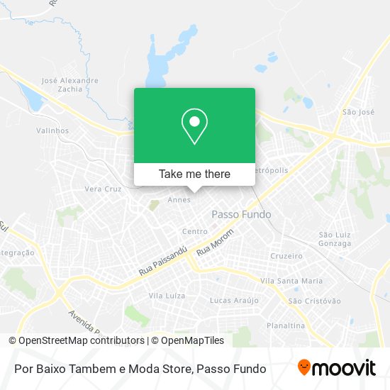 Por Baixo Tambem e Moda Store map