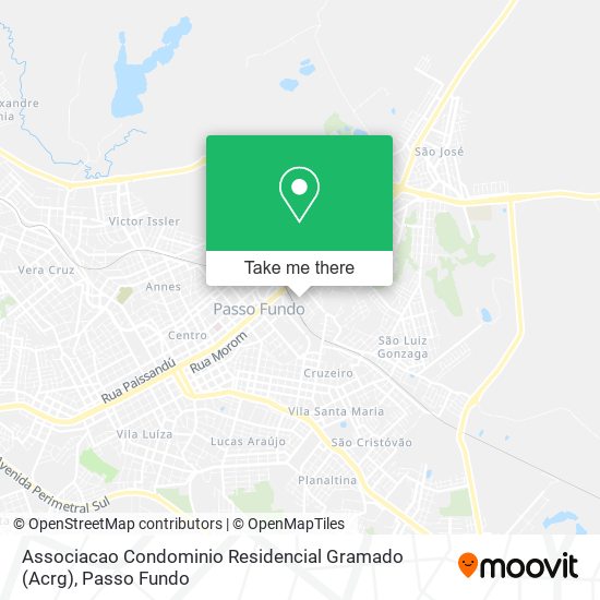 Mapa Associacao Condominio Residencial Gramado (Acrg)
