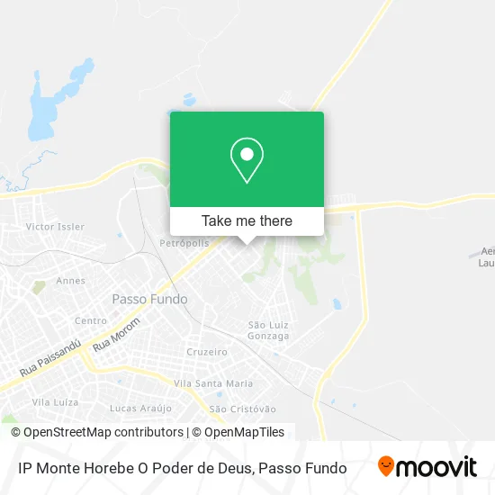 IP Monte Horebe O Poder de Deus map