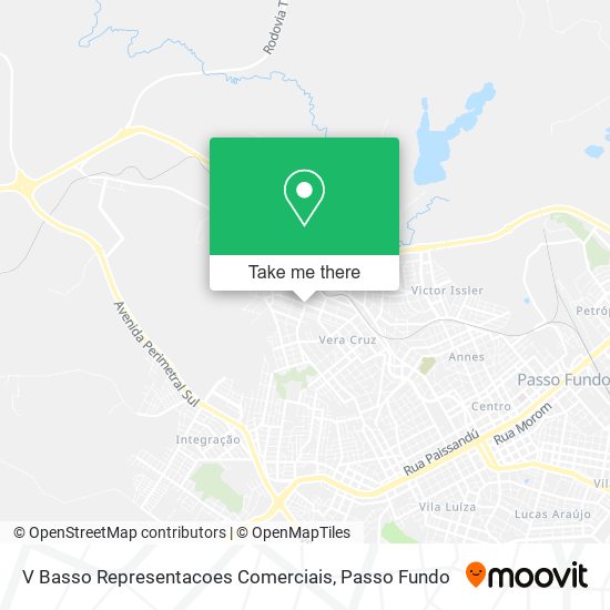 V Basso Representacoes Comerciais map