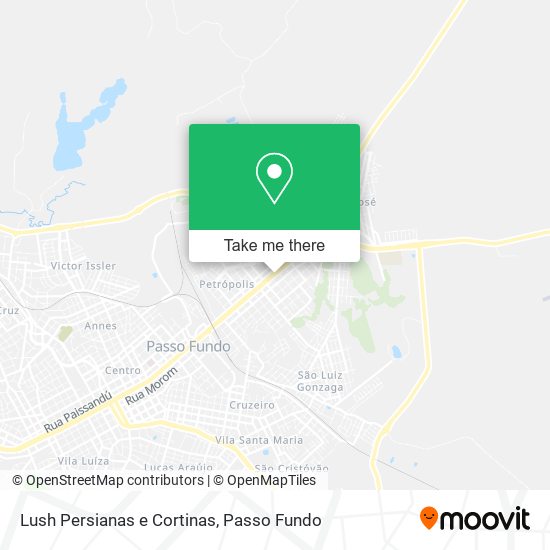 Mapa Lush Persianas e Cortinas