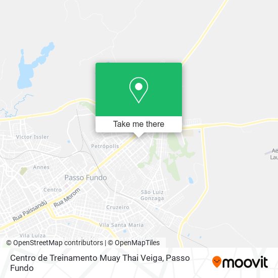 Mapa Centro de Treinamento Muay Thai Veiga