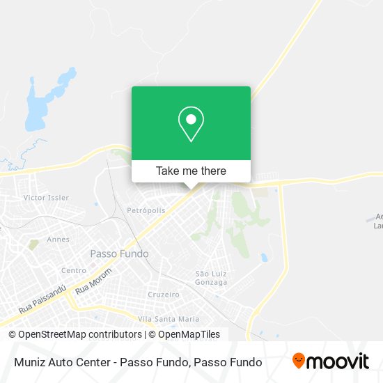 Mapa Muniz Auto Center - Passo Fundo