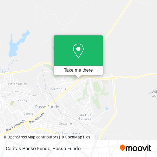 Cáritas Passo Fundo map