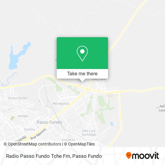 Mapa Radio Passo Fundo Tche Fm