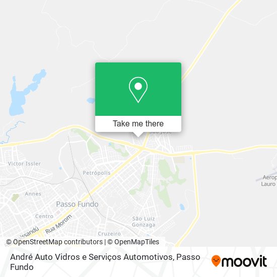Mapa André Auto Vidros e Serviços Automotivos