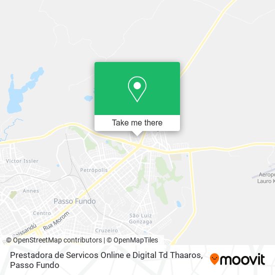 Mapa Prestadora de Servicos Online e Digital Td Thaaros