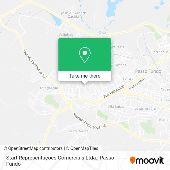 Start Representações Comerciais Ltda. map