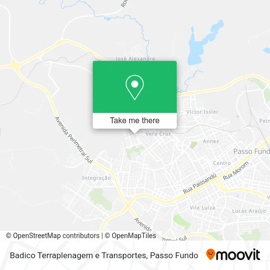 Badico Terraplenagem e Transportes map