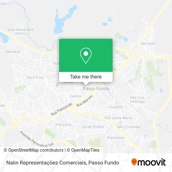 Nalin Representações Comerciais map