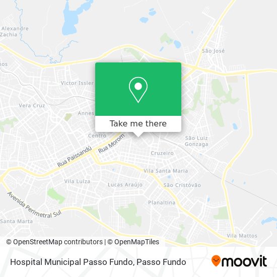 Hospital Municipal Passo Fundo map