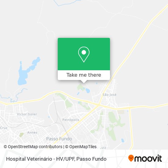 Hospital Veterinário - HV/UPF map