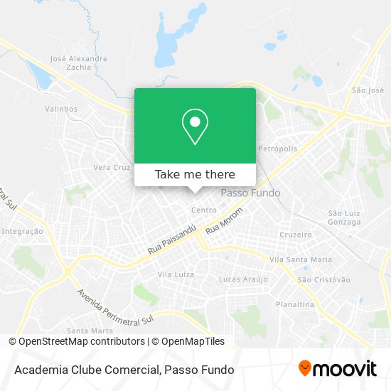 Academia Clube Comercial map