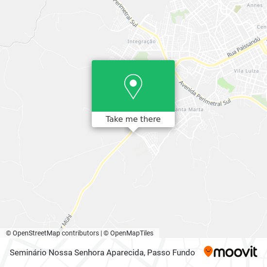 Seminário Nossa Senhora Aparecida map