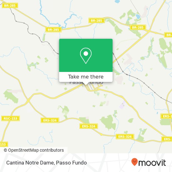 Mapa Cantina Notre Dame