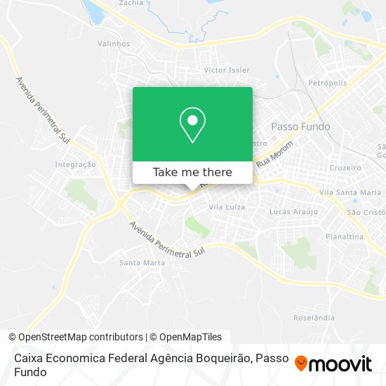 Mapa Caixa Economica Federal Agência Boqueirão