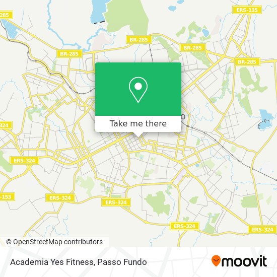 Academia Yes Fitness map