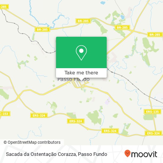 Sacada da Ostentação Corazza map