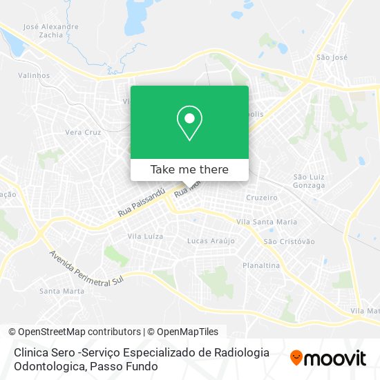 Clinica Sero -Serviço Especializado de Radiologia Odontologica map