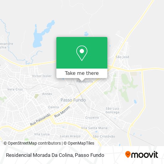 Mapa Residencial Morada Da Colina