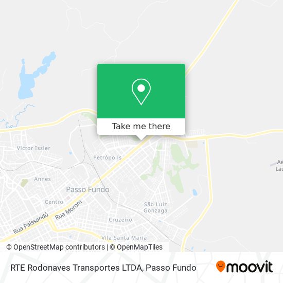Mapa RTE Rodonaves Transportes LTDA