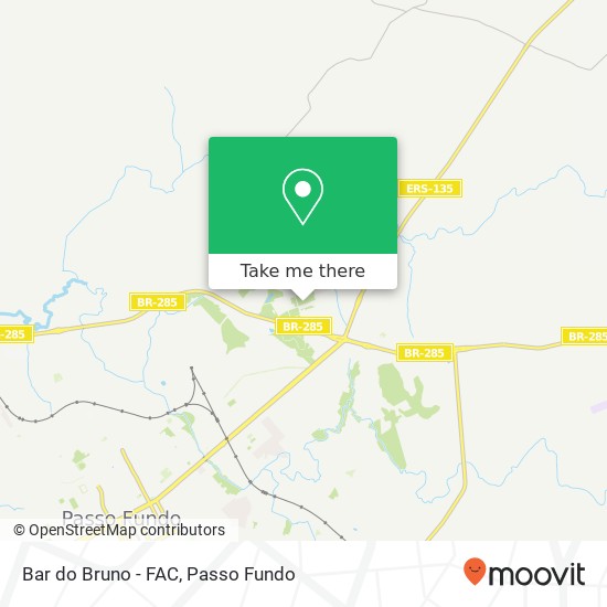 Mapa Bar do Bruno - FAC