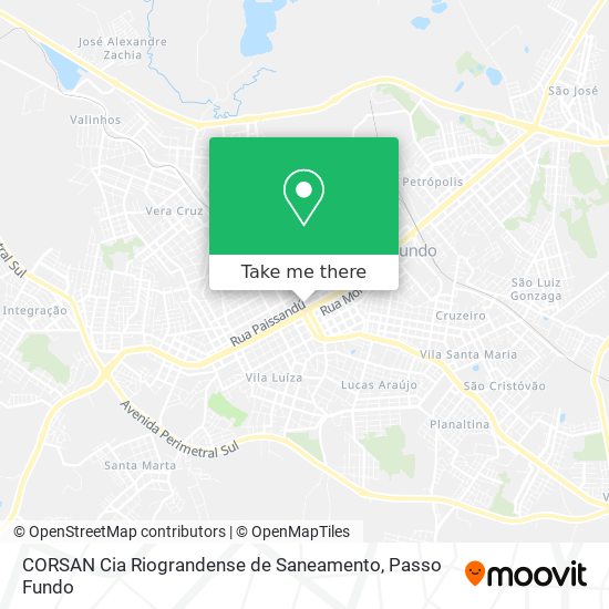 CORSAN Cia Riograndense de Saneamento map