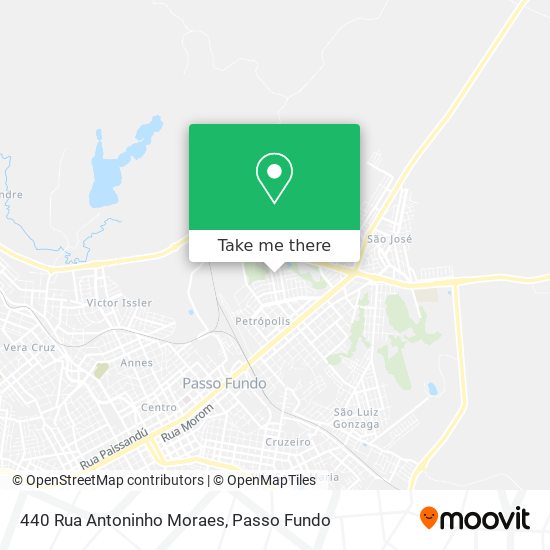 Mapa 440 Rua Antoninho Moraes