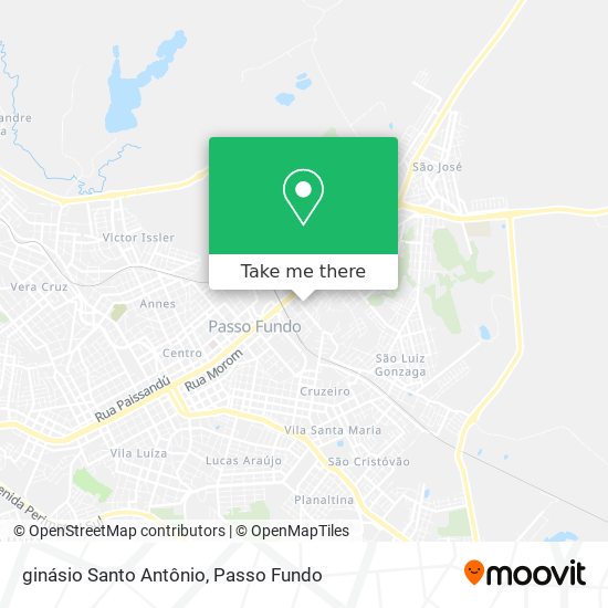 ginásio Santo Antônio map