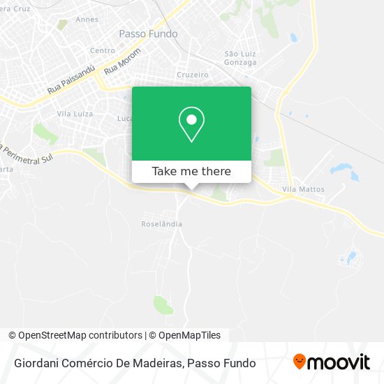 Giordani Comércio De Madeiras map