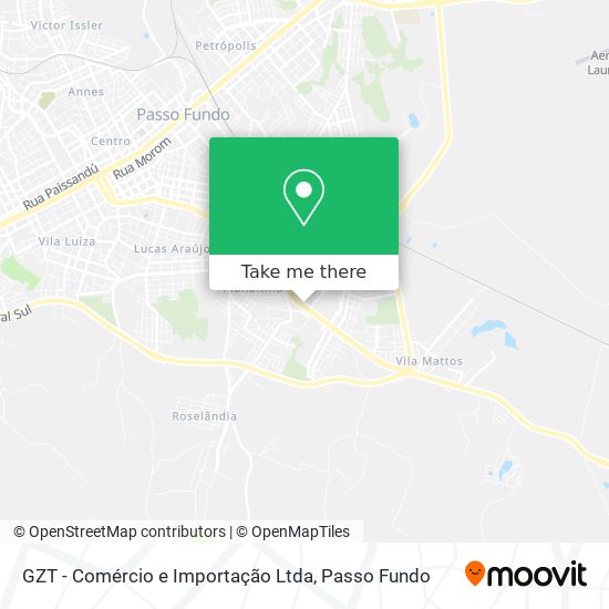 GZT - Comércio e Importação Ltda map