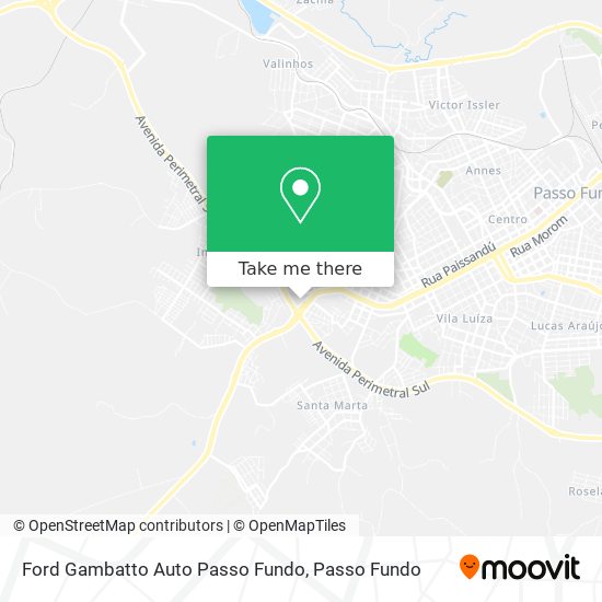 Ford Gambatto Auto Passo Fundo map