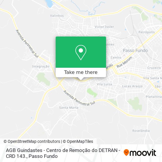 AGB Guindastes - Centro de Remoção do DETRAN - CRD 143. map