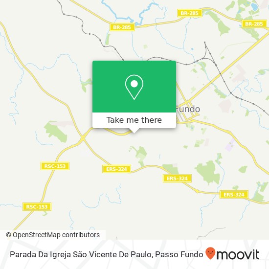 Parada Da Igreja São Vicente De Paulo map