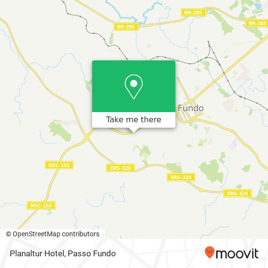 Planaltur Hotel map