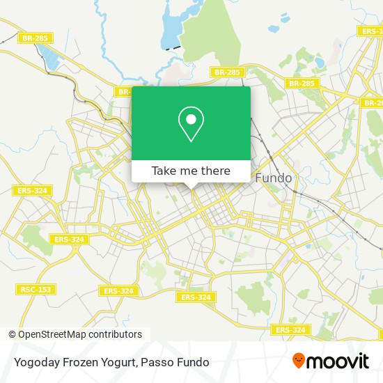 Mapa Yogoday Frozen Yogurt