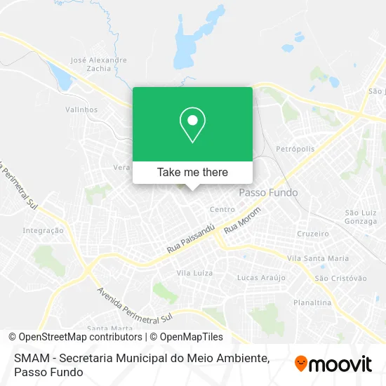 SMAM - Secretaria Municipal do Meio Ambiente map