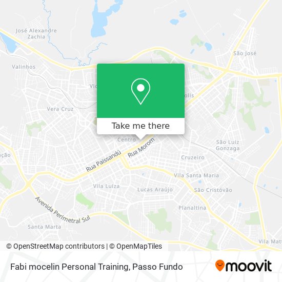 Fabi mocelin Personal Training map