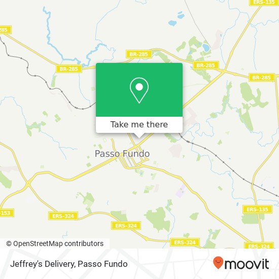 Mapa Jeffrey's Delivery