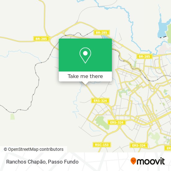 Ranchos Chapão map