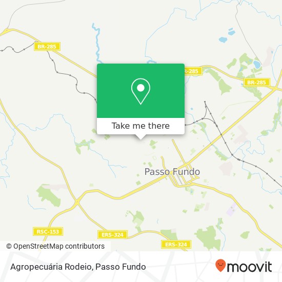 Agropecuária Rodeio map